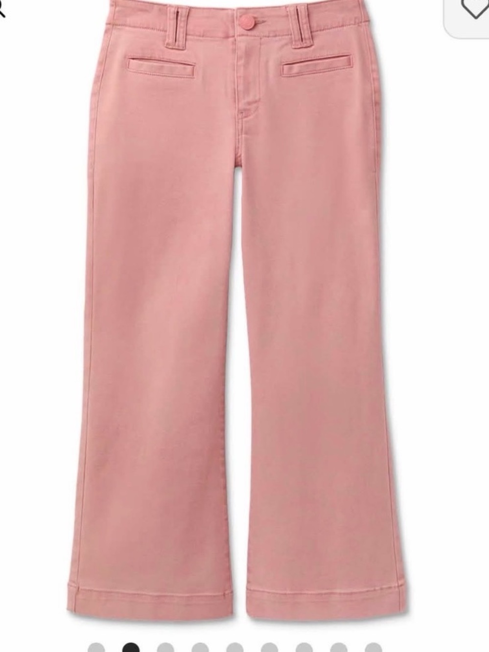 cabi 6882 Paloma Crop. NWT. Size 6R (regular length) Dusty Rose Wide-Leg Jeans